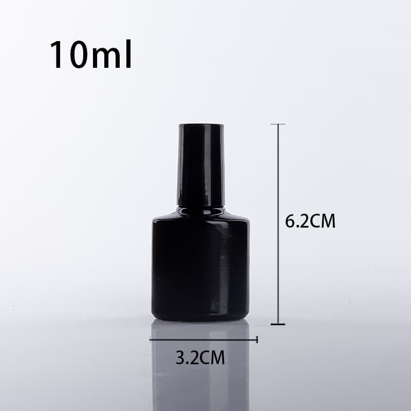 Wholesale 10ml Transparent Nail Polish Bottle Nail Care Glass Empty Bottle with Brush Nail Polish Refill Bottle