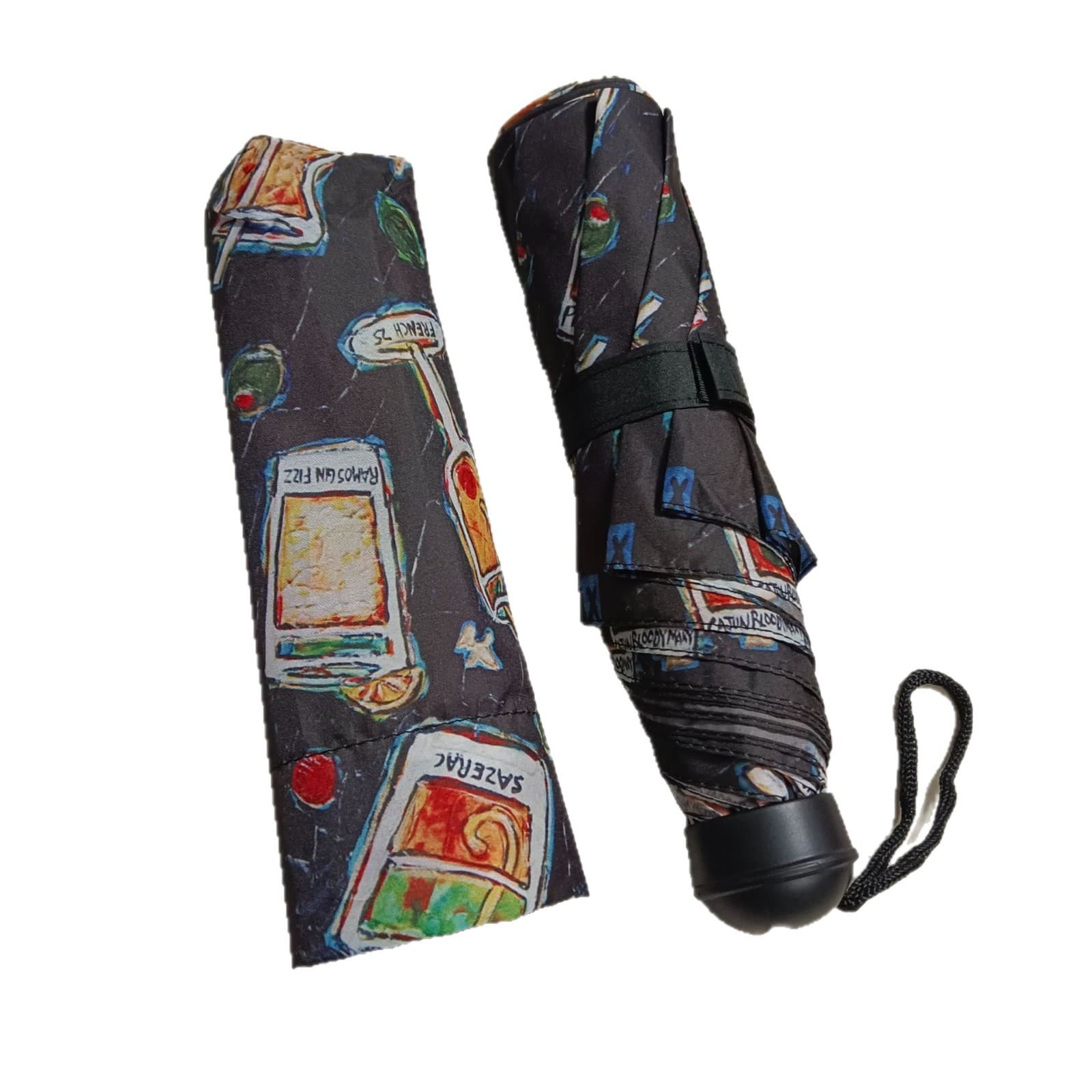 USA Oil Painting Umbrella Digital Printing 3 Fold Umbrella