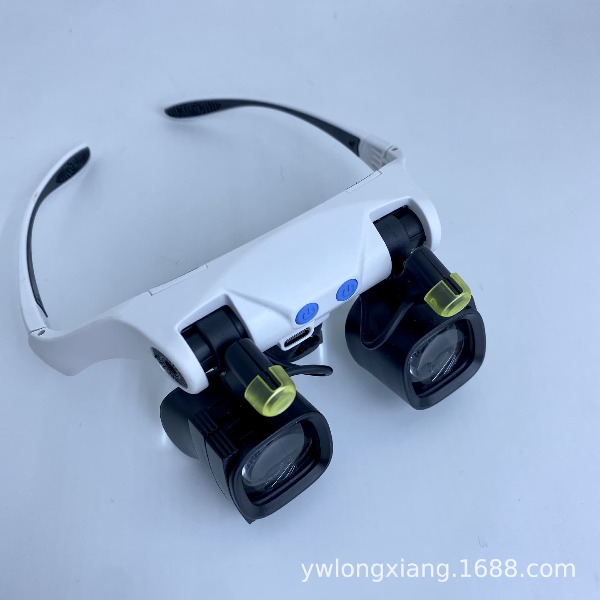 New square watch repair magnifying glass with LED light USB charging RJS223-12SXC