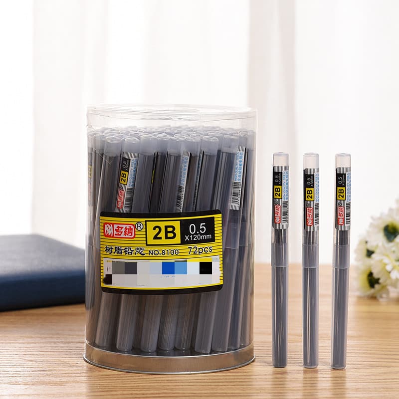 Dona 8100 Black Mechanical Pencil Refills - 2B/HB/2H, Creative 0.5/0.7mm Lead from Manufacturer