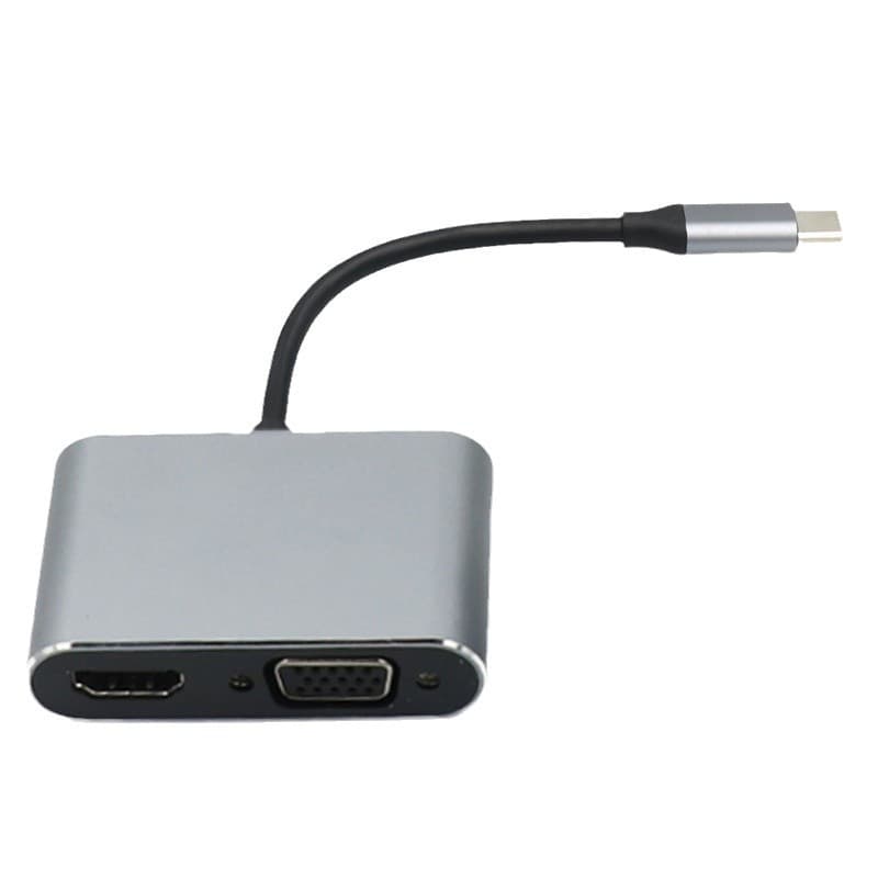 Type-C to HDMI Expansion Dock VGA 4-in-1 Adapter for Huawei Laptop Connecting to TV