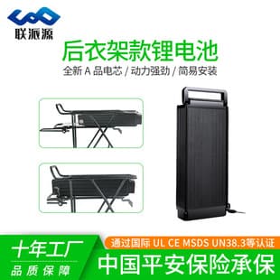 Electric Bike Lithium Battery Rear Rack 48V20AH Power Assist Bike Lithium Battery Pack Large Capacity Ternary Lithium Battery