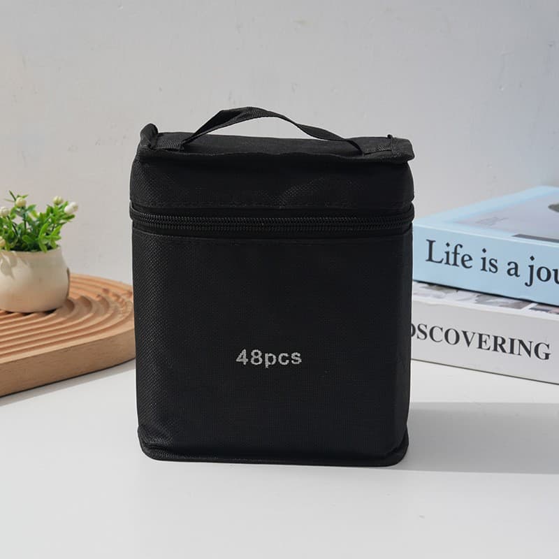 Large capacity polyester handbag marker pen bag children's painting pencil bag student color pen storage bag factory wholesale