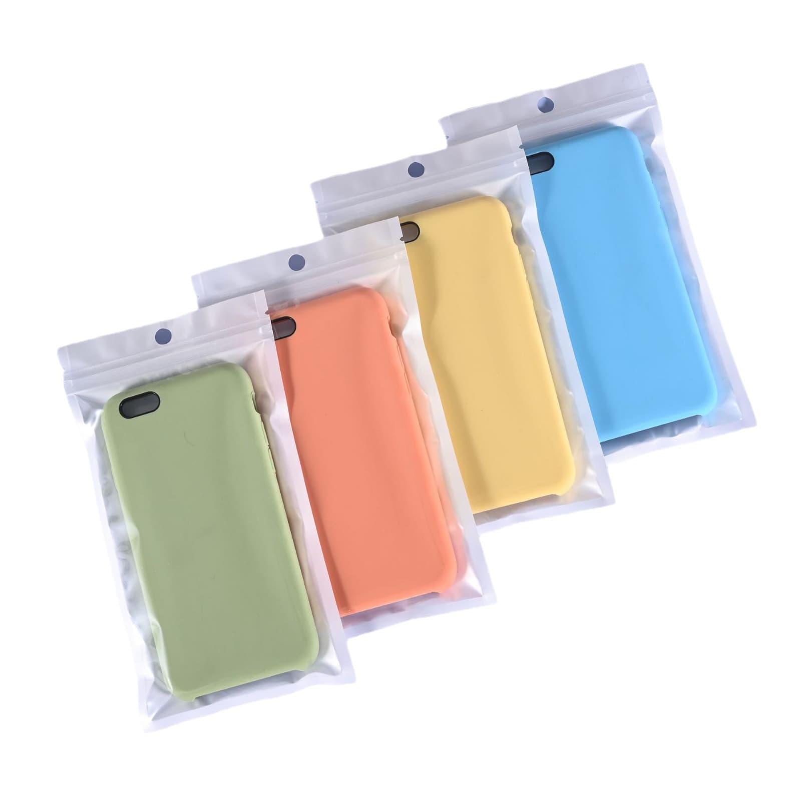 Pearlescent film yin-yang bags for mobile phones, data cables, jewelry, and gift packaging; custom white pearlescent bags.