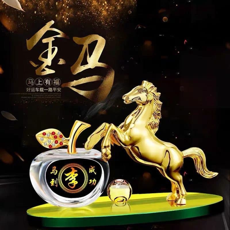 Horse Car Ornament Safe Journey Car Decoration Horse Success Car Perfume Creative Men Women Wholesale