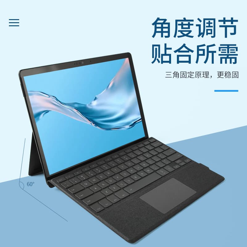 Bluetooth keyboard suitable for Microsoft surface pro 8/9/10/11/X magnetic pen slot external case
