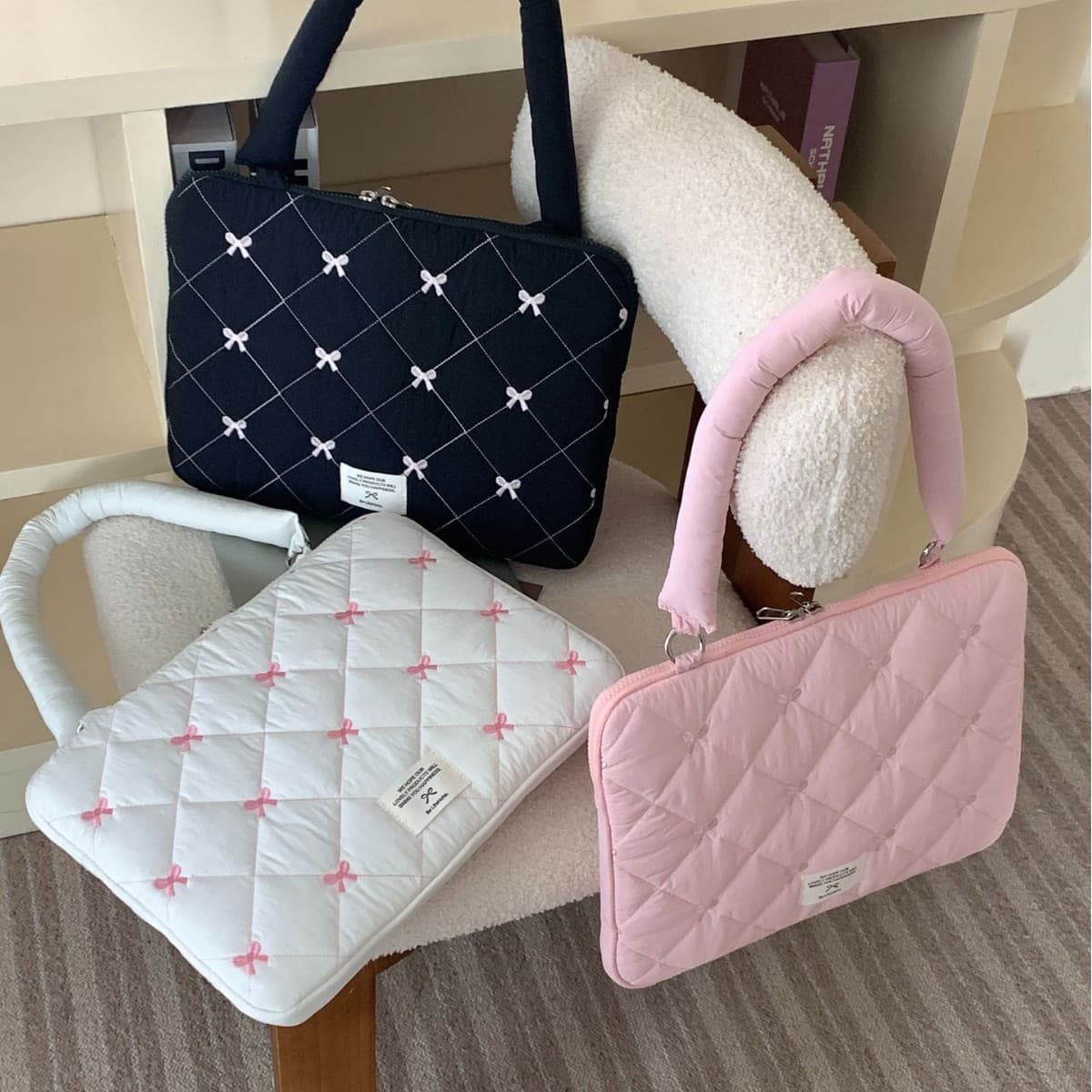 New INS Laptop Shoulder Bag Sweet Versatile Computer Bag Compatible with MacBook 13.3-inch Sleeve Case
