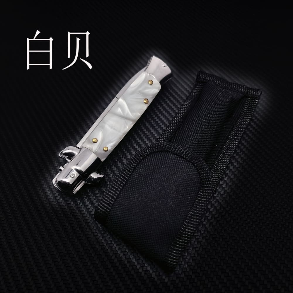 High Hardness Camping Outdoor Small Knife Swordfish Folding Knife AKC Mafia Self-Defense Tool Fruit Knife Export