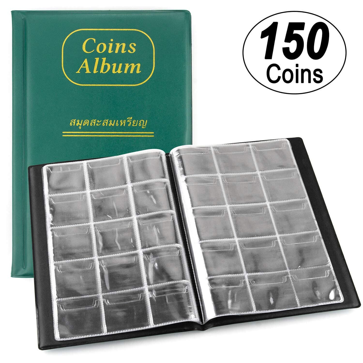 Factory sale 150-slot stamp collection album for copper coins and coin collection, coin photo album book