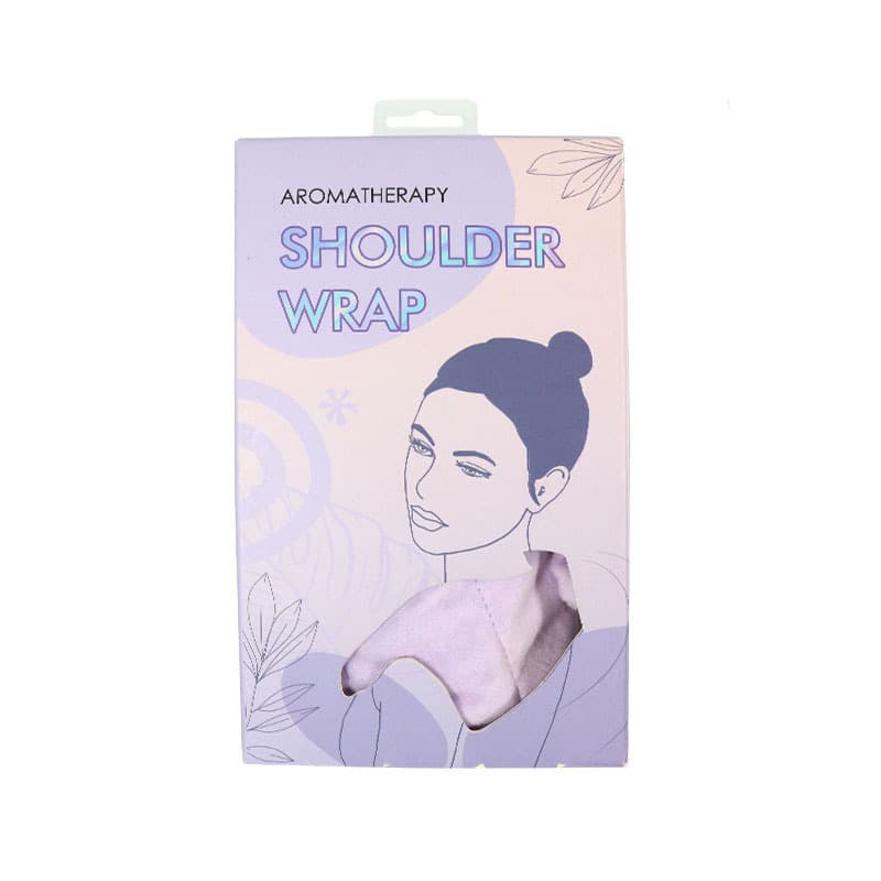 Amazon hot-selling mineral beads flaxseed lavender scented heat therapy neck wrap customizable square heat therapy neck wrap