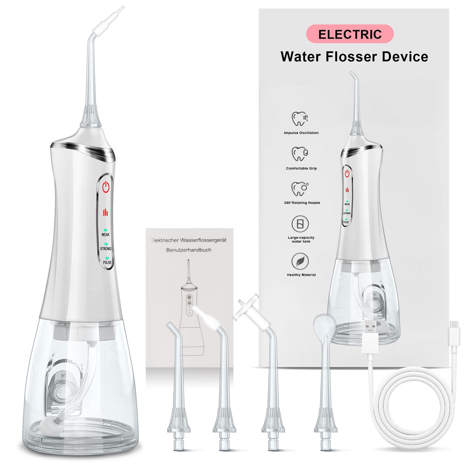 Cross-border new electric tooth rinser, tooth cleaner, water flosser, oral cleaning rinser, portable tooth rinser