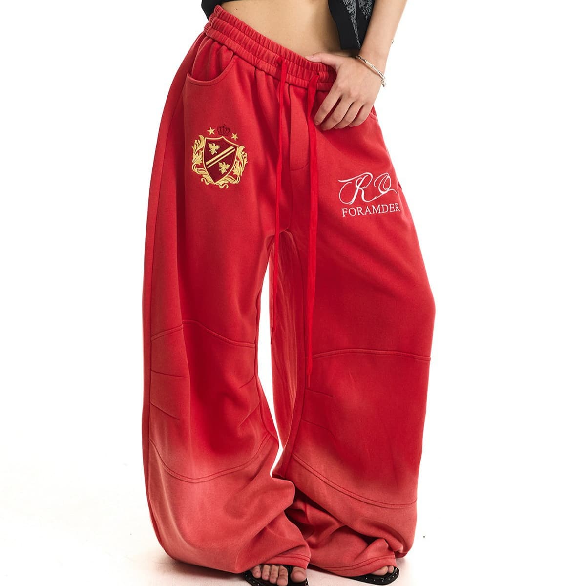 American Street Hip-Hop Quick-Dry Pants Women Spring Summer Trendy Black Jazz Hot Girl Sport Pants Kpop Casual Pants