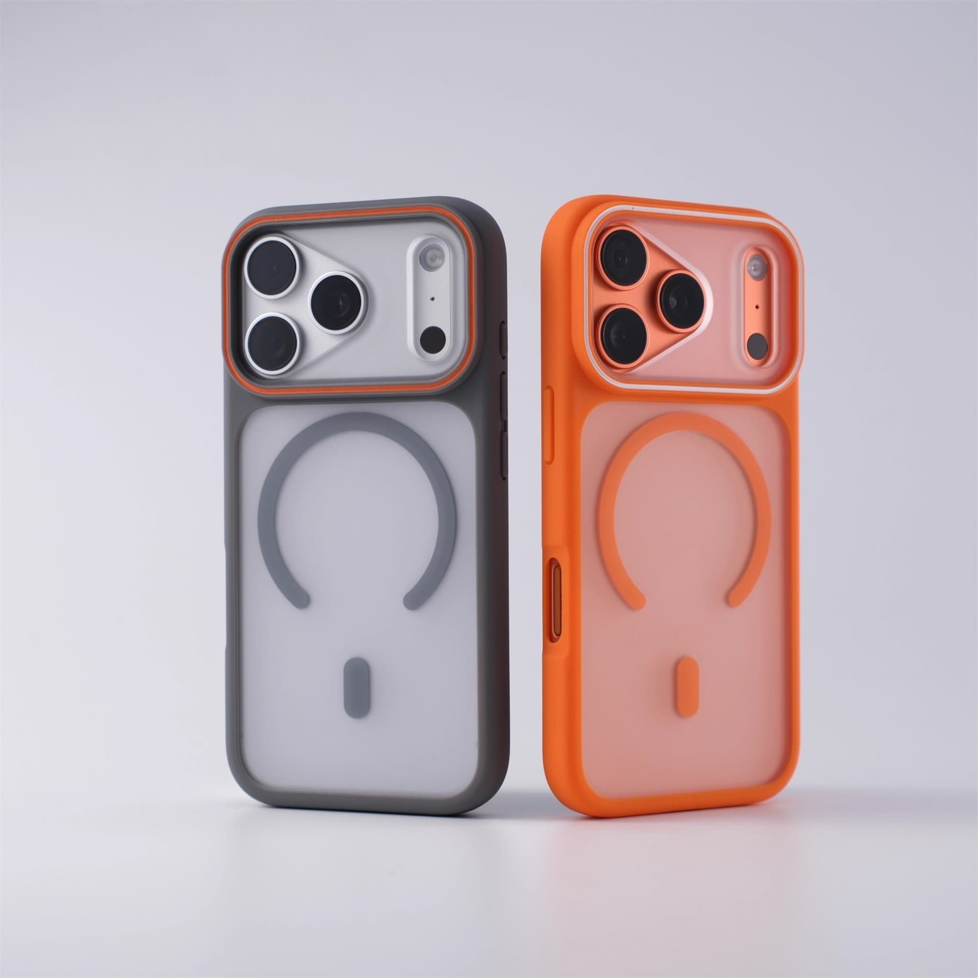 Compatible with iPhone 17 Pro Max Case Large Window Skin-Feel Frosted Magnetic Apple 16 Anti-Drop Protective Cover 15