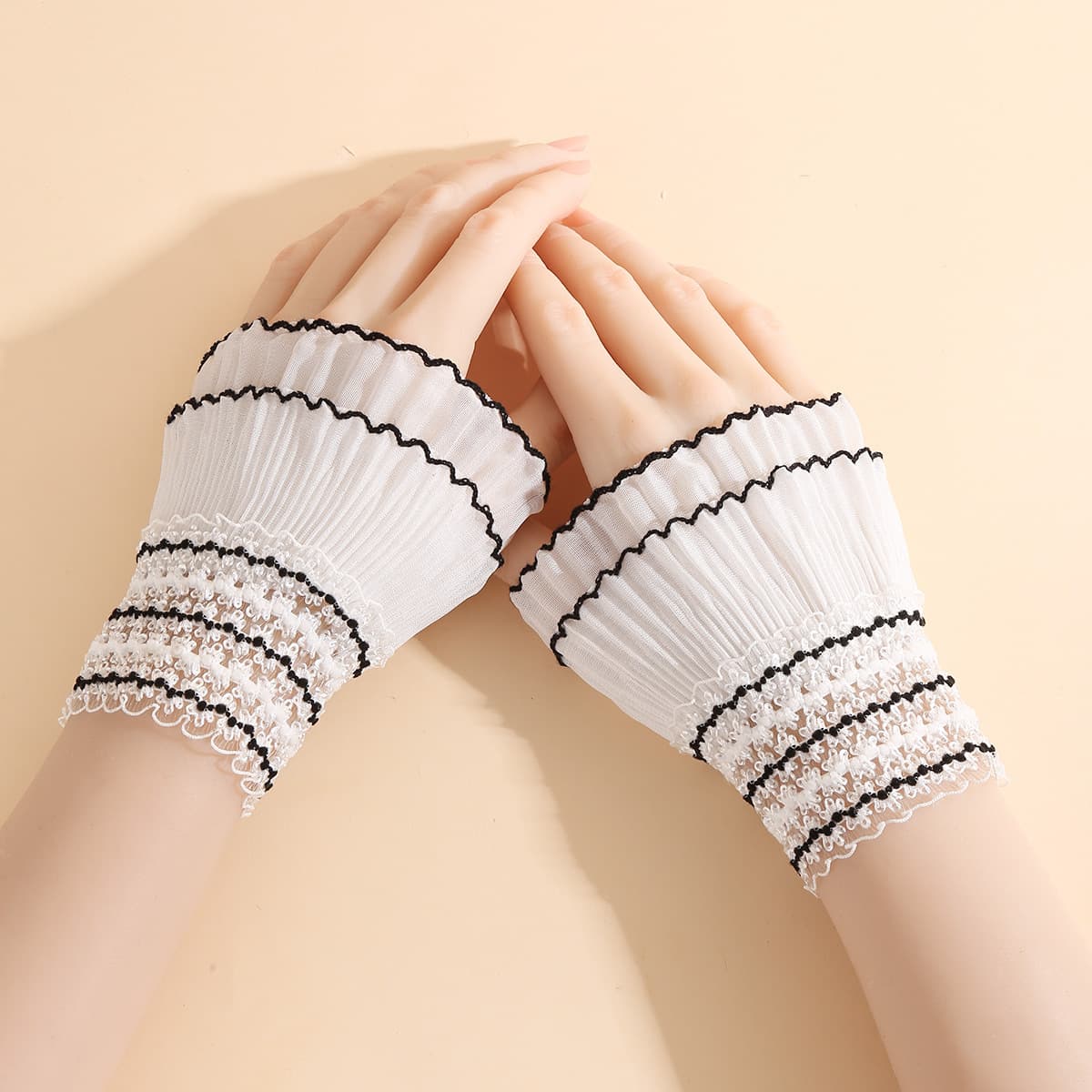 Summer Cuff Lace Fake Sleeves Bell Sleeve Short Overlay Sleeve for Women Lace Lover Cross-Border Wholesale
