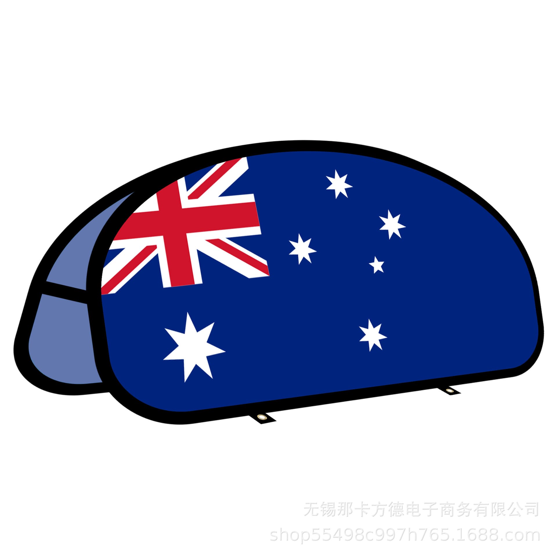 Factory production national flag style A-panel warp knit fabric material various shapes/sizes custom design available
