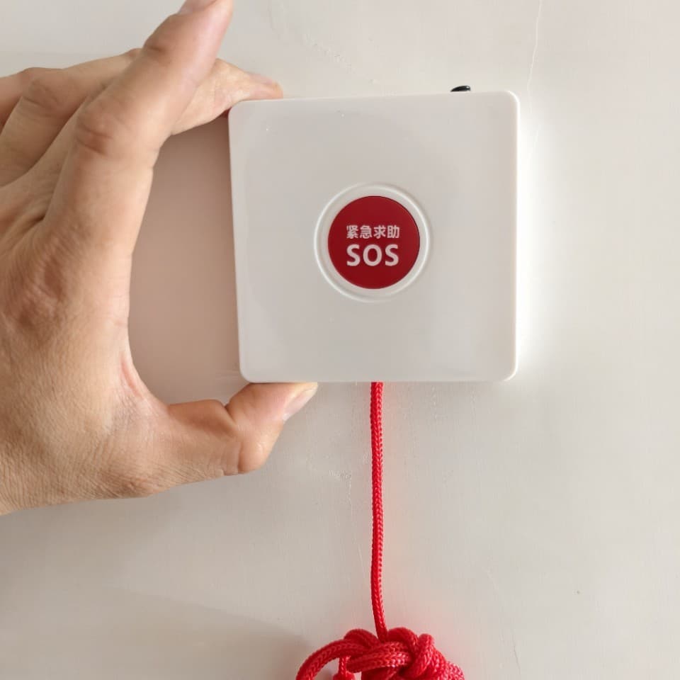 433MHz Wireless Pull Cord Emergency Alarm Button Wireless SOS Alarm Button 86 Box Wireless Alarm Emergency Button