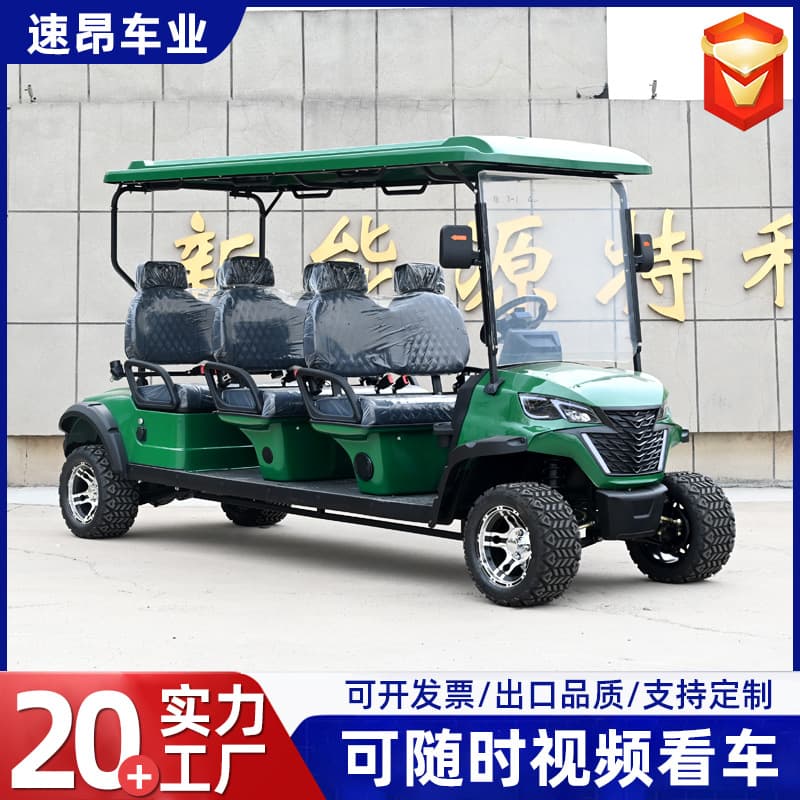 Electric Golf Cart for Scenic Spots, Airports, and Course Reception 2-8 Seater Electric Sightseeing Vehicle Off-Road Golf Cart