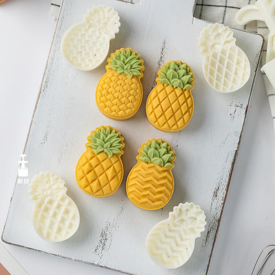 【Pineapple】Mooncake Mold 25g 50g Hand-Pressed Pineapple Cake Mold Mung Bean Cake Mold
