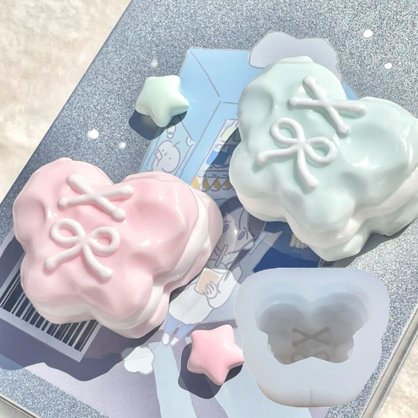 Butterfly Milk Shell Squeeze Toy Silicone Mold DIY Baking Cake Mold Aromatherapy Candle Plaster Silicone Mold