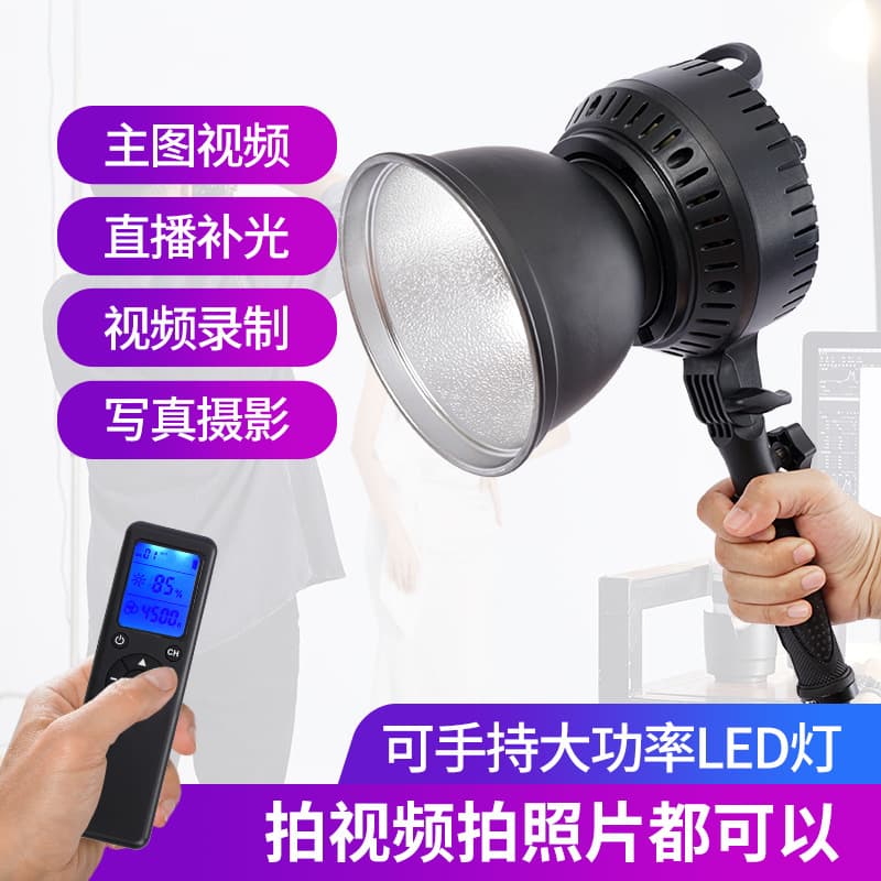LED Photography Light Portable Handheld Fill Light, 60B Video Light Dual Color Temperature Outdoor Portrait Spotlight