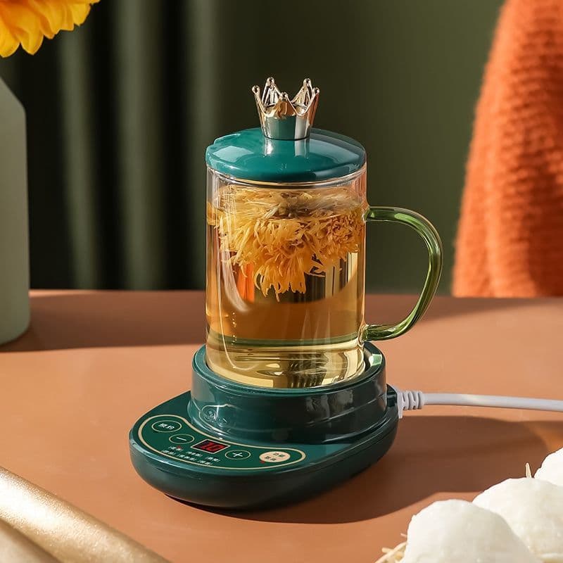 Mini Home Office Tea Maker, Multi-function Health Cup, Heating Cup, Glass Electric Thermos Cup, Electric Stewing Cup