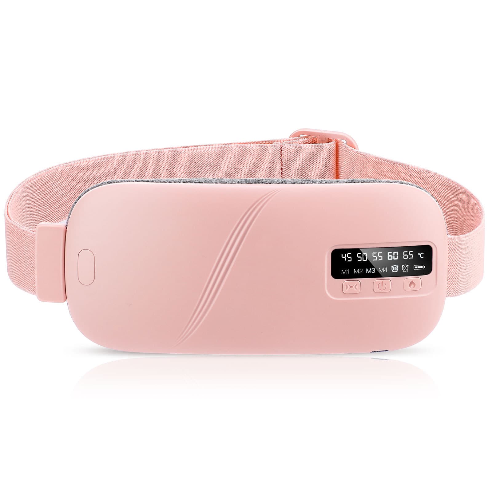 Cross-border Custom Model USB Rechargeable Uterine Warmer Belt with Heat and Vibration Massage for Period Relief