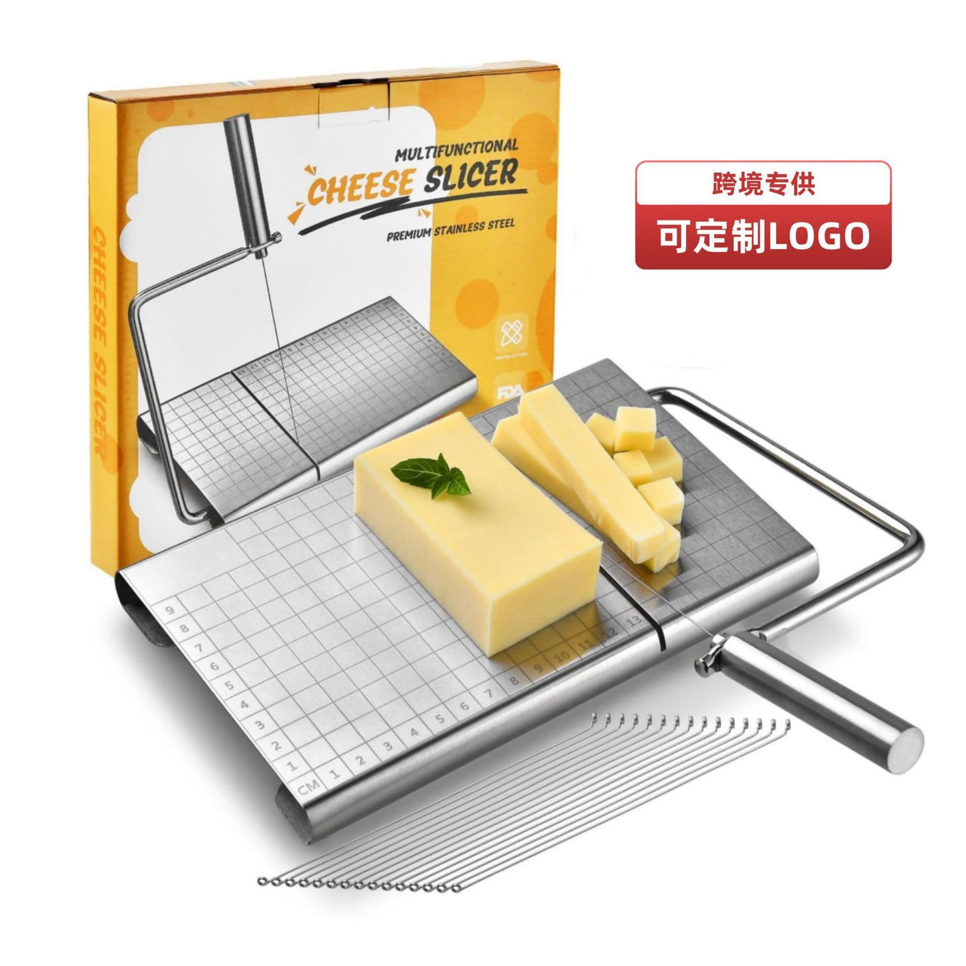 Stainless Steel Cheese Slicer, Foie Gras, Ham, Cheese Kitchen Slicer, Multi-functional Vegetable Cutter