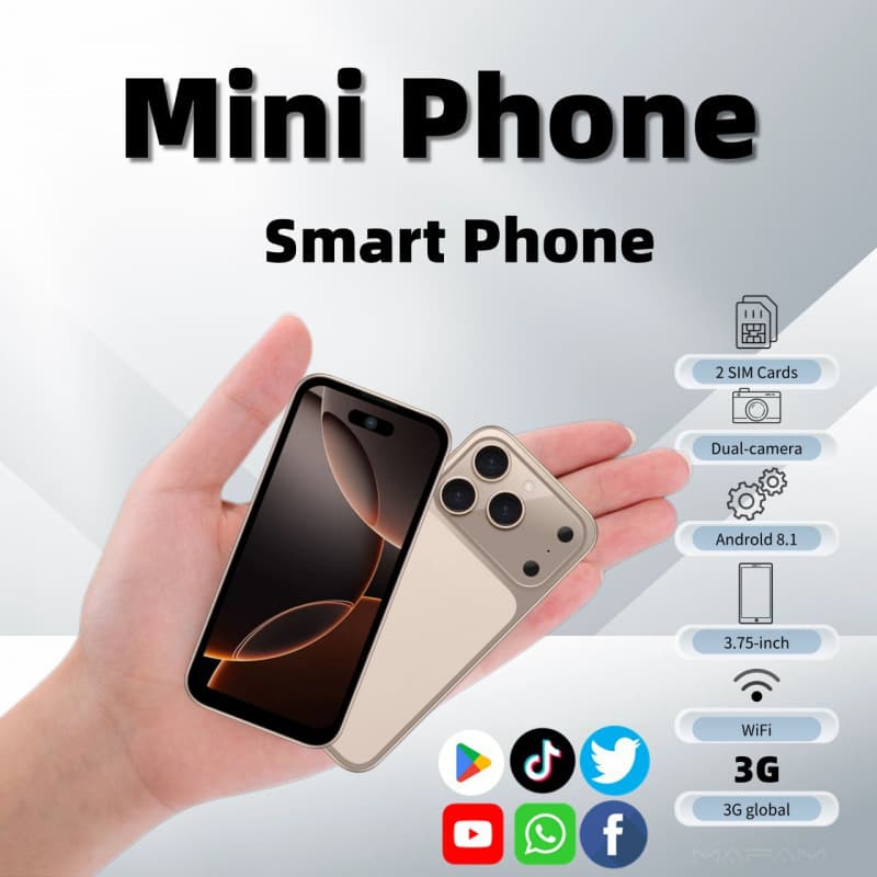 i17 Mini Cross-Border New Mini Smartphone 3.75-Inch Small Screen Mini Android Phone Source Factory