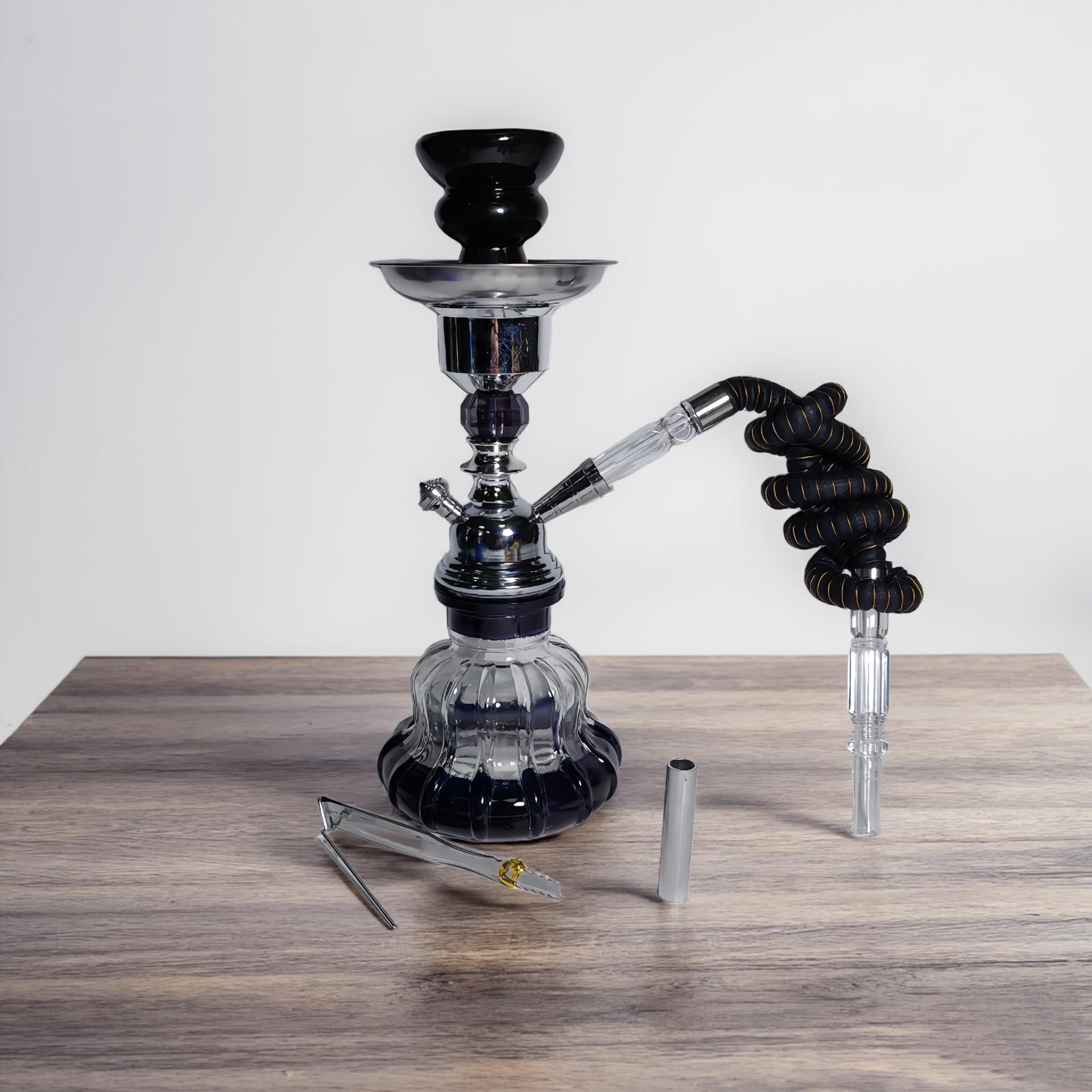 Free shipping for a limited time! Cross-border spot single and double tube small classic hookah glass accessories Arabic hookah