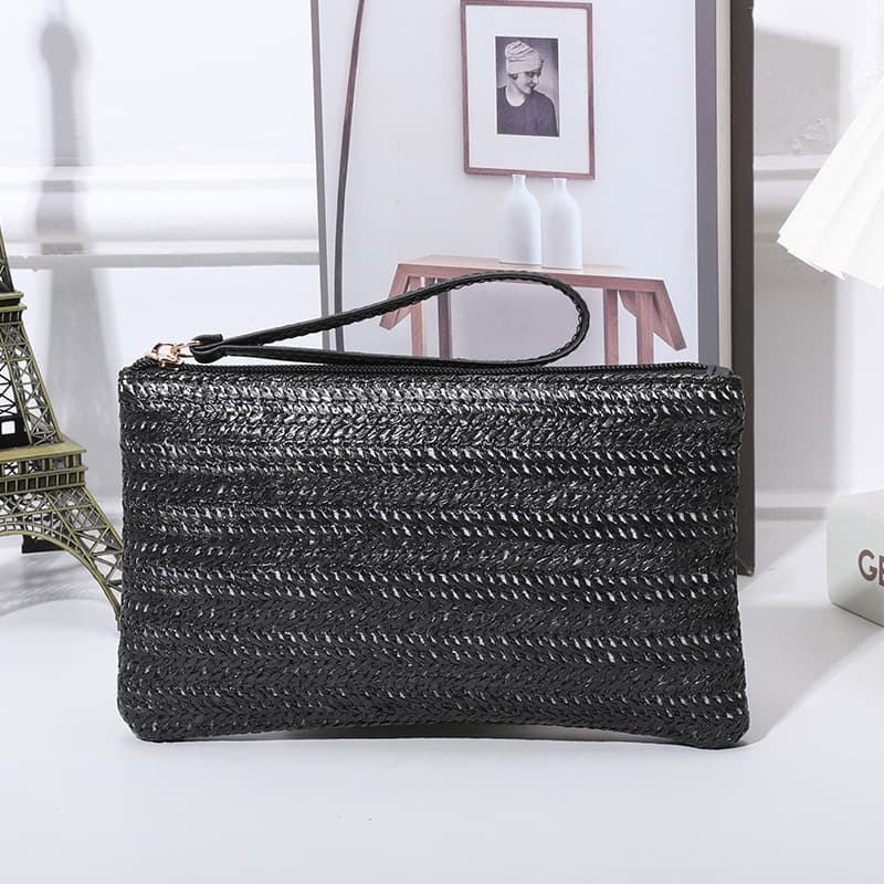 Cross-Border Trend Summer New Women's Straw Woven Handbag, Versatile Large Capacity Women's Wallet, Ultra-Lightweight