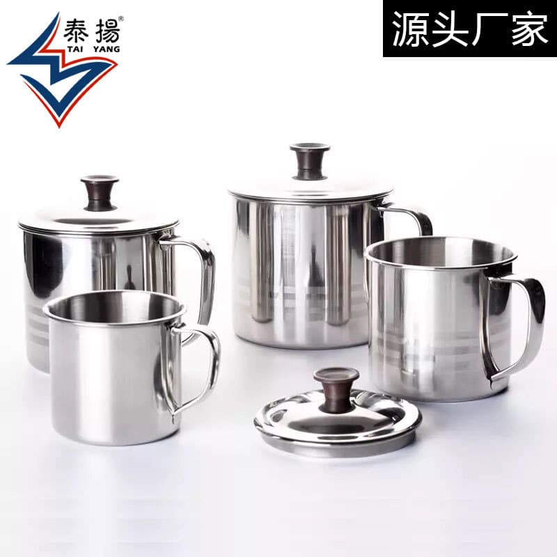 Factory direct supply 304 thick stainless steel school kindergarten cup without lid and handle multi-purpose children's cup for making tea