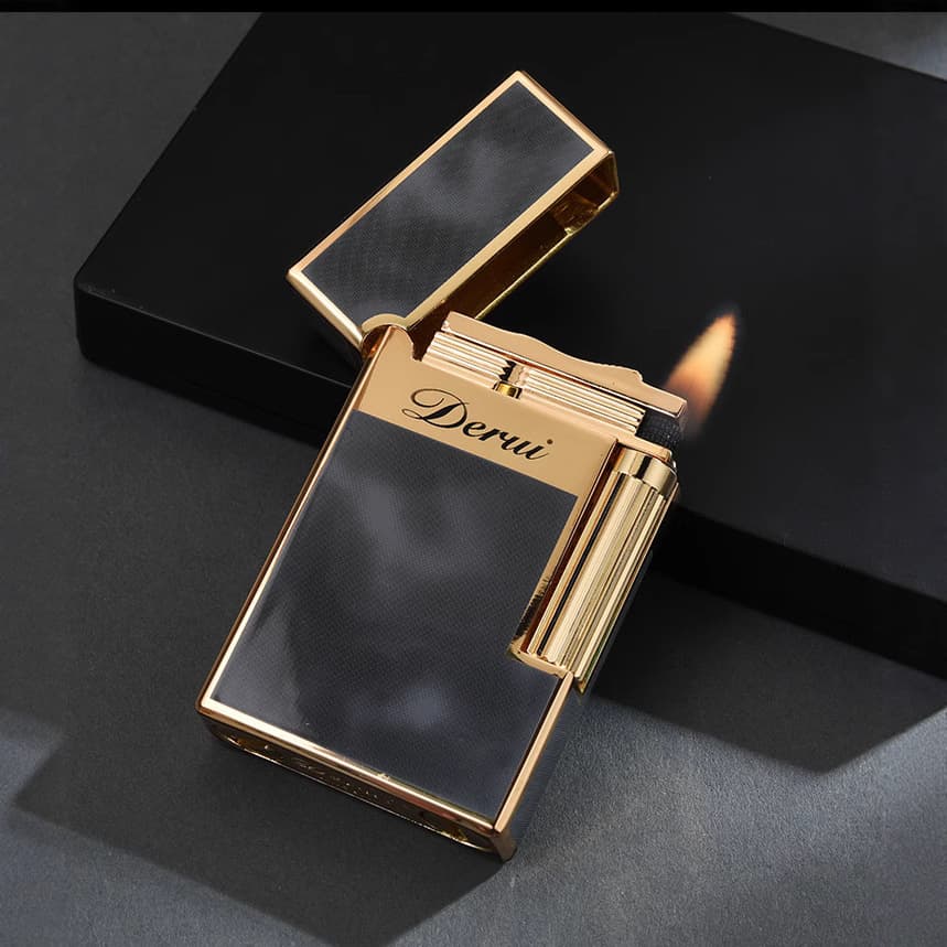New Personalized Derui 519 Langsheng Creative Metal Grinding Wheel Kerosene Lighter Cross-border Factory Wholesale