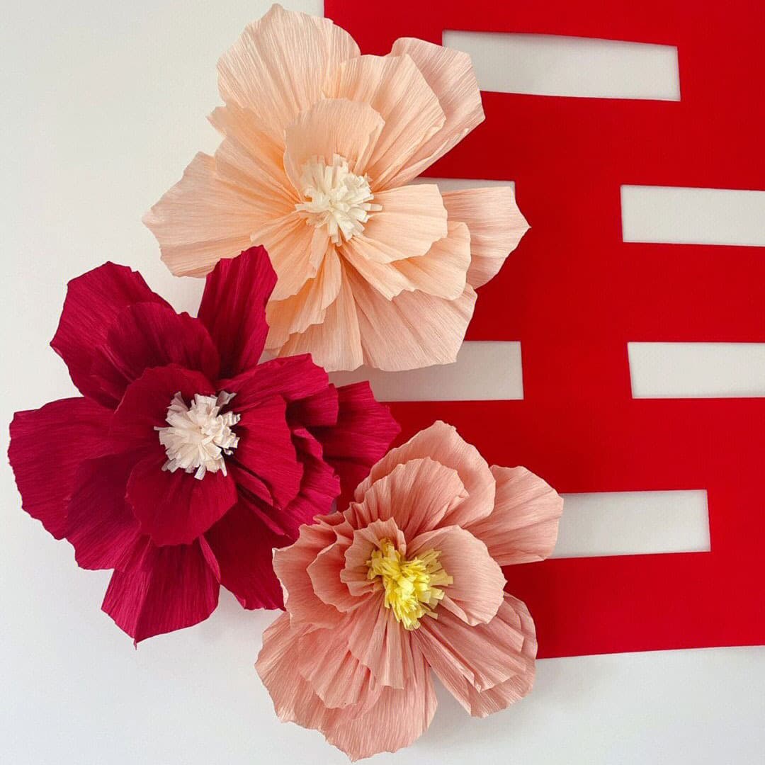 Wedding Room Layout Pleated Flower Stereo Crepe Paper Flower Decoration Birthday Party Wedding New House Bedside Bedroom Background