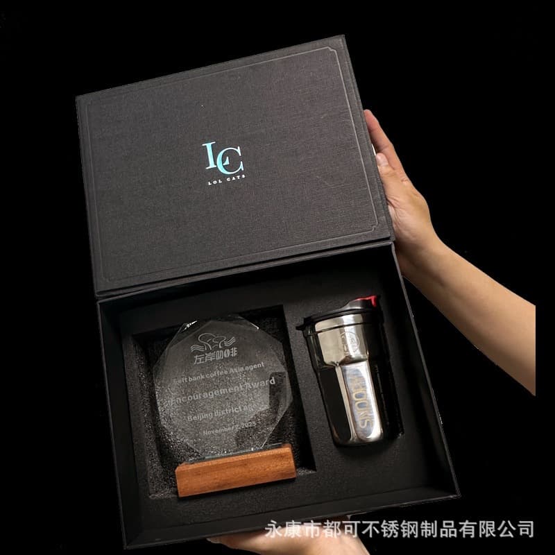 [LOLCATS] High-end conference gift coffee cup gift box set company event gift cup