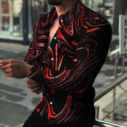Support multi-platform one-piece drop shipping sports 3D printed long-sleeved shirt casual cross-border hot style breathable quick-drying casual