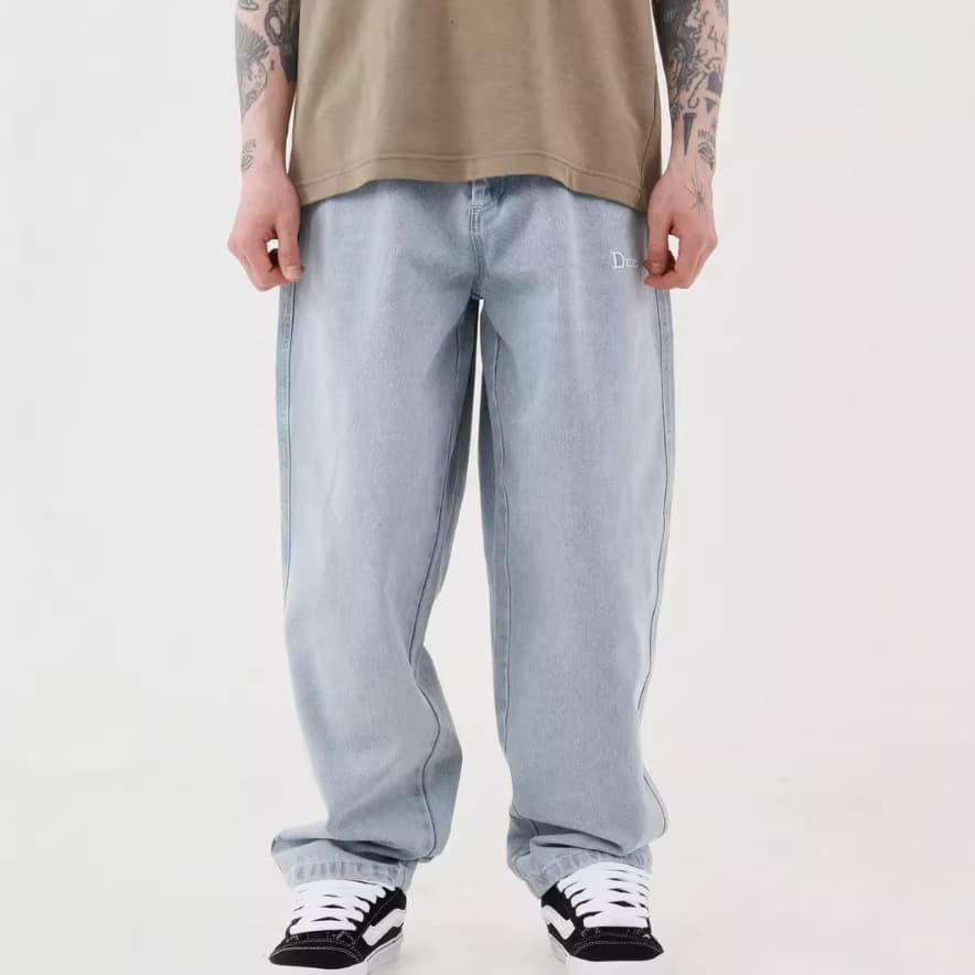 Loose Baggy Dime Skateboarding Denim Pants Straight Leg Embroidered Jeans Long Trousers Youth Fashion Spring Cotton Jeans