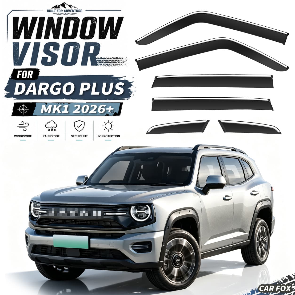 Suitable for Great Wall Haval Dargo X Window visor