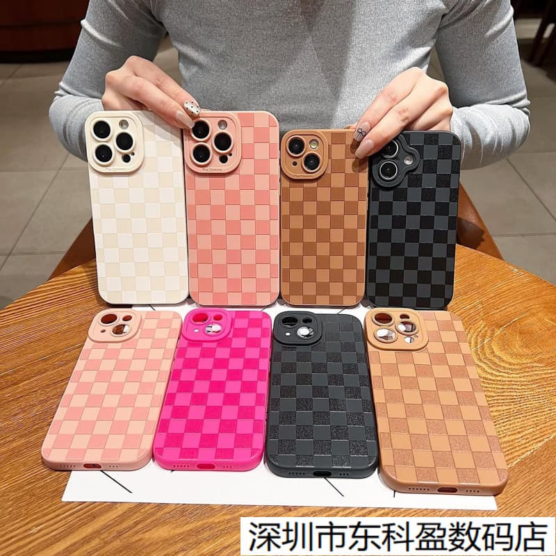 Grid case compatible with Apple 16 PRO MAX phone case for iPhone 11/12/13/14/15/XR/S/Max protective cover 78
