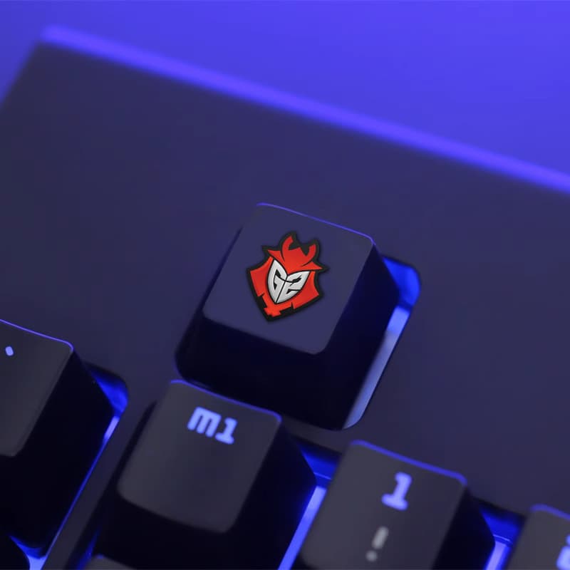 CSGO Esports Team PBT Keycap Single Mechanical Keyboard DOTA Metal Keycap Keychain