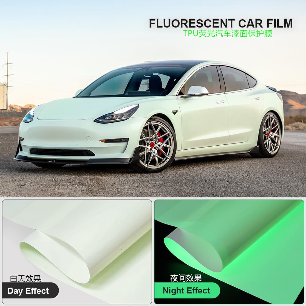 TPU color changing film luminous film color changing luminous car paint protection film TPU transparent body film PPF fluorescent film