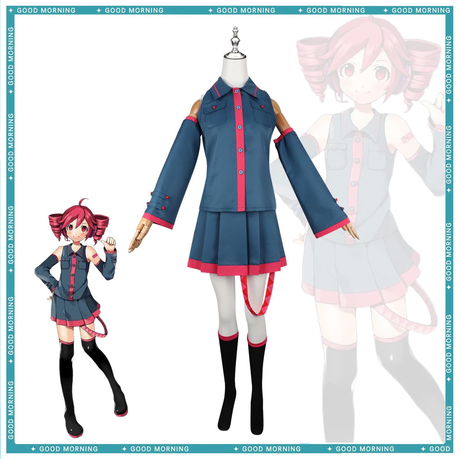 Heavy Metal Orchestra Official Cosplay Uniform, Chiyun Anime Game Future Cosplay Outfit Set, In-Stock Heavy Metal Orchestra Cosplay Costume