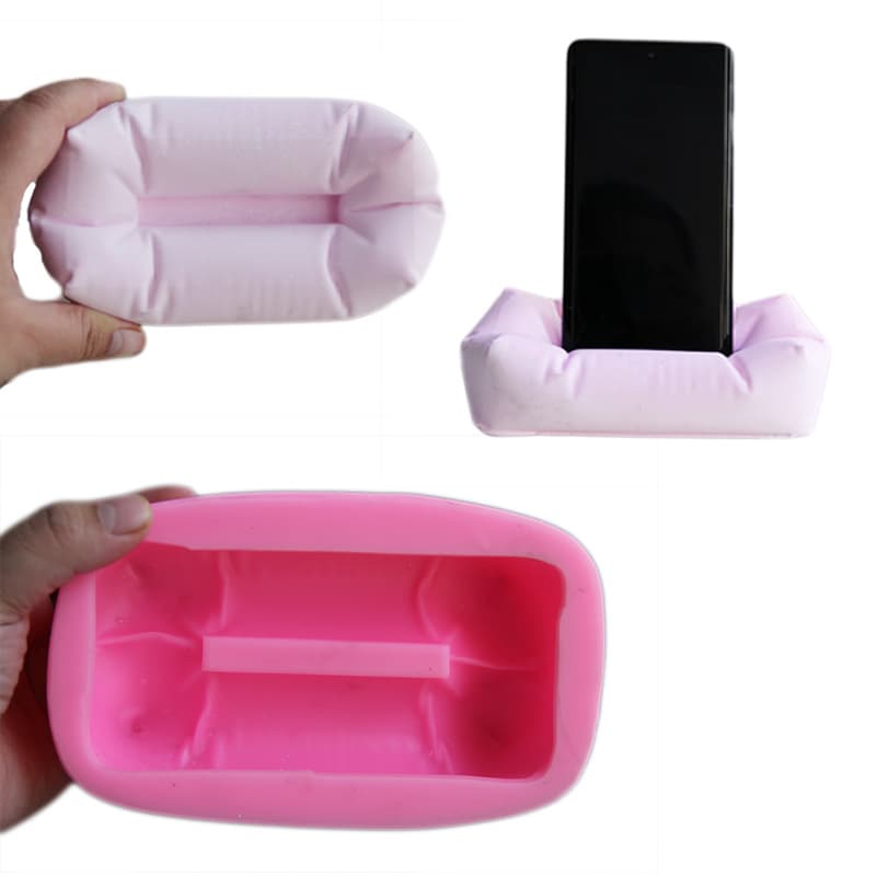 Cotton Pillow Phone Stand Plaster Concrete Mold Home Decoration Phone Stand DIY Mold