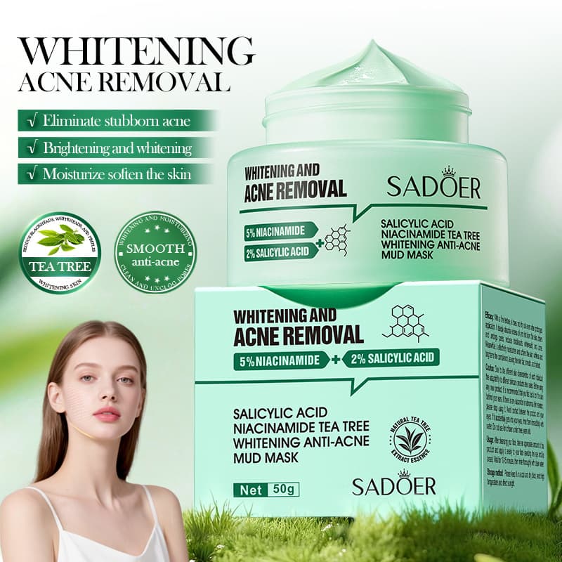 SADOER WHITENING Salicylic Acid Niacinamide Tea Tree Acne Cream Essence Moisturizing Cross-border Export