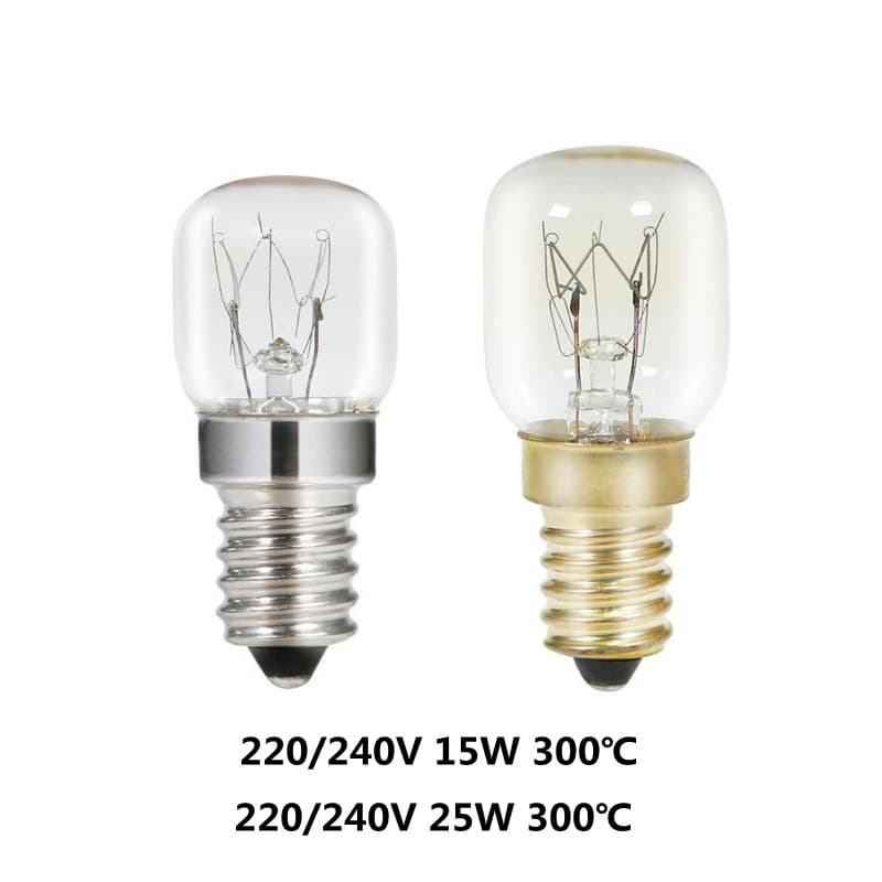 Sinco T22 Oven Light Bulb E14 Screw Socket High Temperature Resistant Salt Lamp Night Light Indicator Bulb