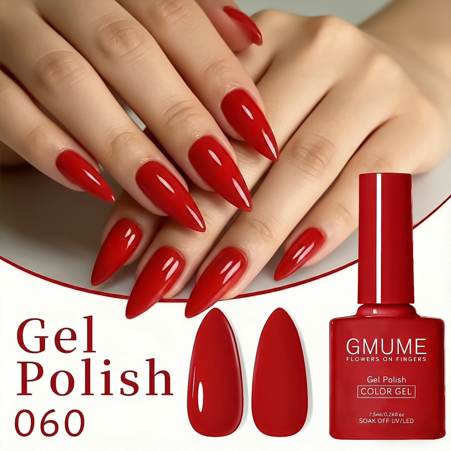 Cross-border Red Best-selling Exclusive Color Bottle Gel Polish, Chinese Red Cherry Red Best-selling Nail Polish for Nail Salons Whitening
