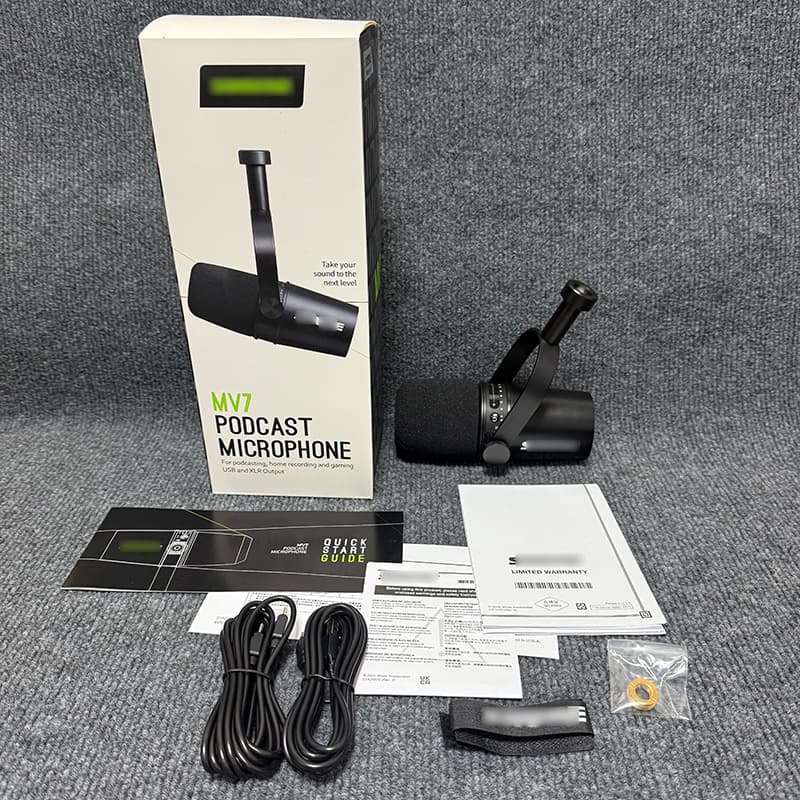 Cross-border Source MV7 Podcast Microphone Dynamic XLR Microphone USB Mic Supports Official