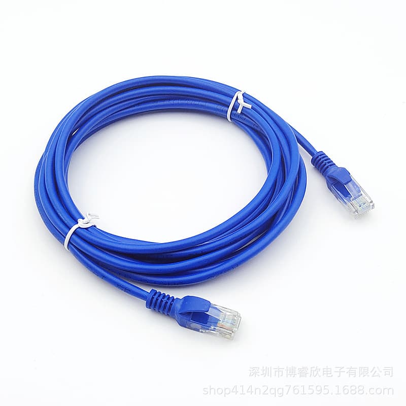 Category 5 ready-made network cables in lengths of 1/1.5/2/3/5/10/15/20/25/30/40/50m, CAT5 network patch cables