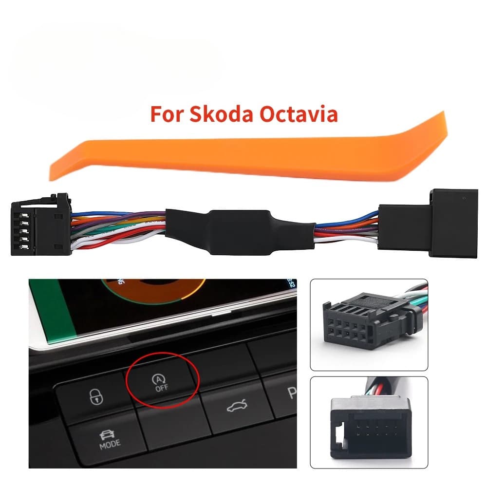 Skoda Octavia Auto Start-Stop System Eliminator Control Sensor Cable Start-Stop Eliminator