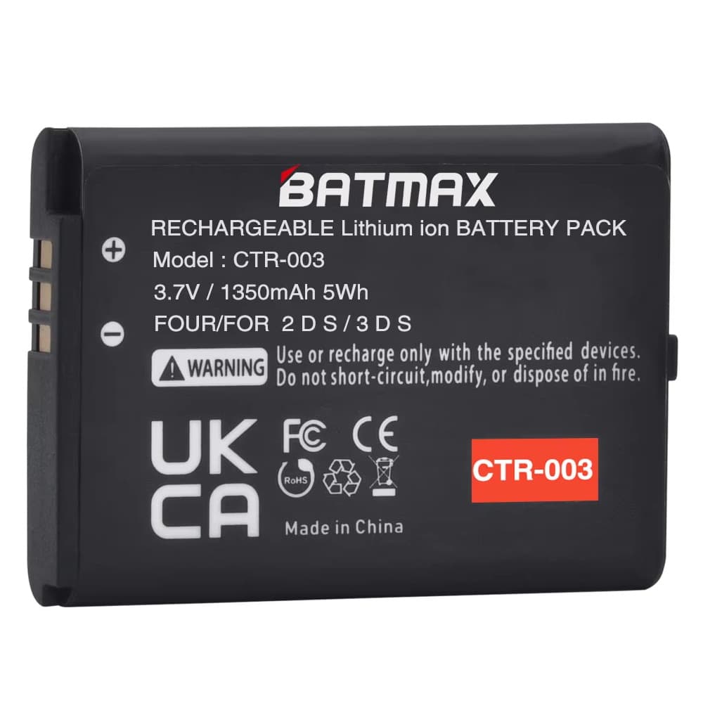 CTR 003 CTR-003 Battery for Nintendo 3DS 2DS 2DS Handheld Game Console