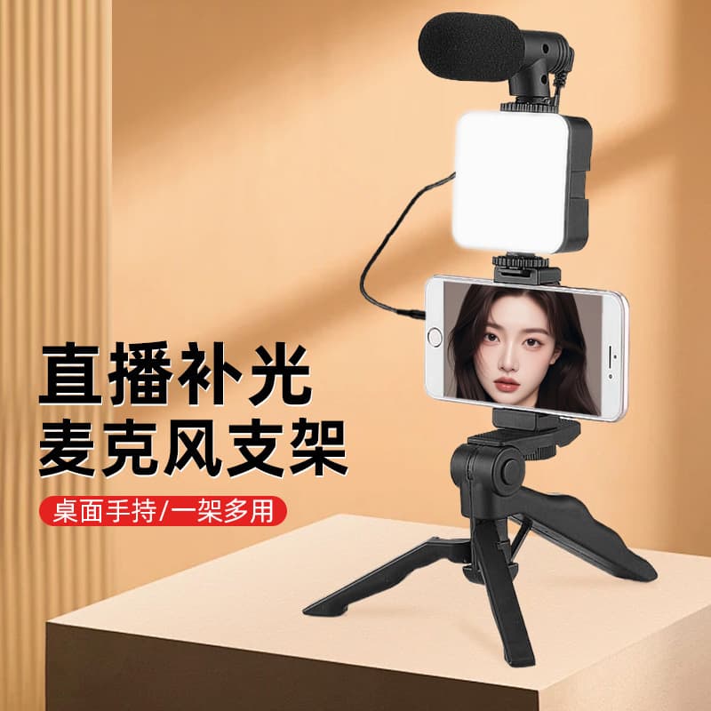 Phone Live Streaming Pocket Fill Light Video Conference Live Streaming Desktop Beauty Leg Tripod Mini Handheld Fill Light